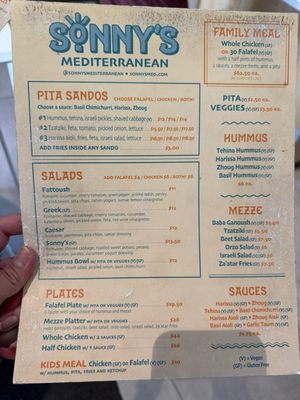 Menu photo 1 Sonny's Mediterranean Denver, CO