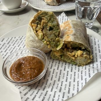 Great White - Breakfast Burrito - American Near Me - Manhattan Beach, California Great White - Breakfast Burrito - American Near Me - Manhattan Beach, California