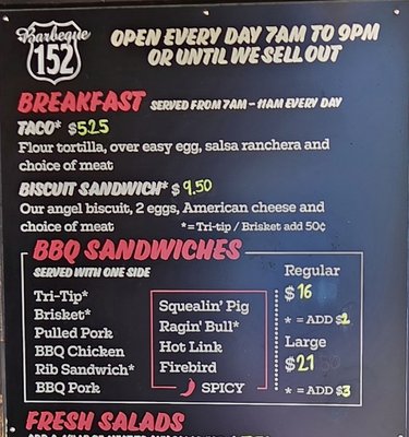 Menu photo 2 BBQ 152 Gilroy, CA Menu photo 2 BBQ 152 Gilroy, CA