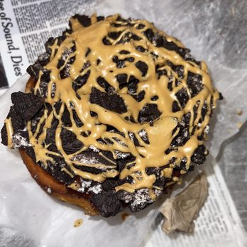 Voodoo Doughnut - The ODB..... Old Dirty Bastard! For the chocolate/peanut butter lovers out there, this is it! - Donuts Near Me - San Antonio, Texas