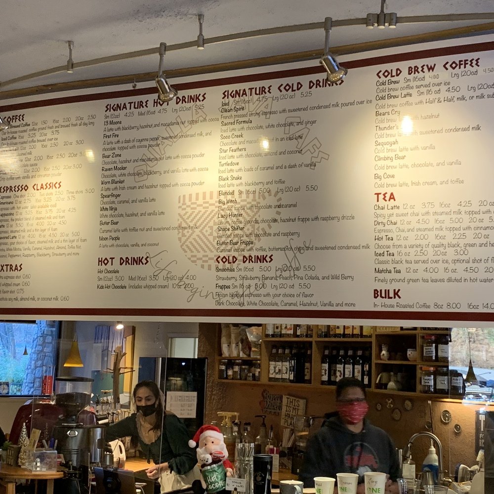 Qualla Java Cafe - Coffee Menu board - Cafes Near Me - Cherokee, North Carolina Qualla Java Cafe - Coffee Menu board - Cafes Near Me - Cherokee, North Carolina