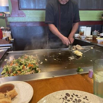 Okinawa Steak & Sushi - Playful side of chef - Japanese Near Me - Canton, Georgia