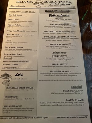 Menu photo 2 Bella Mia Richmond Hill, GA Menu photo 2 Bella Mia Richmond Hill, GA