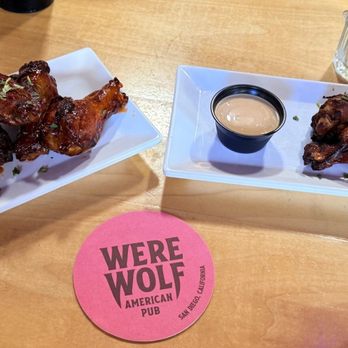 Werewolf - Grilled garlic ginger wings .. sticky & plain - Breakfast & Brunch Near Me - San Diego, California