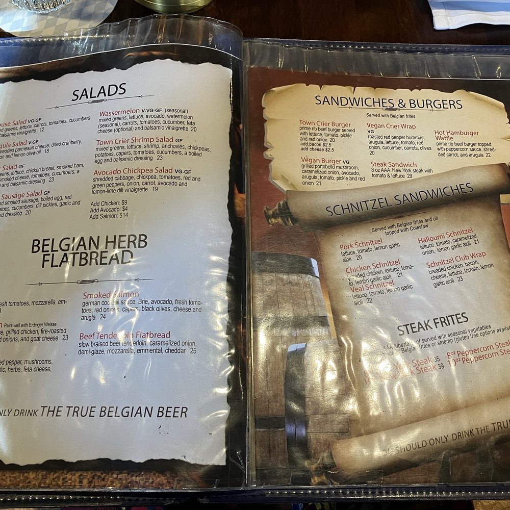 Town Crier Pub - Menu - Pubs Near Me - Toronto, Ontario Town Crier Pub - Menu - Pubs Near Me - Toronto, Ontario