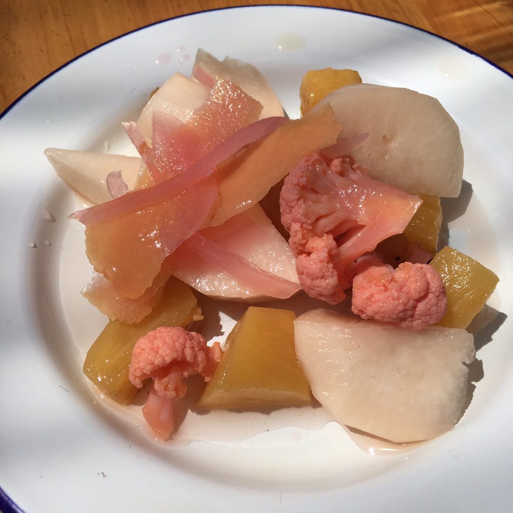Mas Masa - Pickled veggies - cauli, pineapple, radish & onion. - Mexican Near Me - Fairfax, California Mas Masa - Pickled veggies - cauli, pineapple, radish & onion. - Mexican Near Me - Fairfax, California