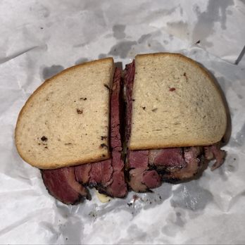Katz's Delicatessen - Pastrami on Rye with Swiss - Delis Near Me - New York, New York