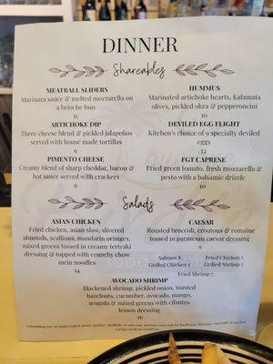 Menu photo 5 Bye Bye Birdie Beaufort, SC