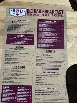 Menu photo 3 Big Bad Breakfast - Pelham Pelham, AL Menu photo 3 Big Bad Breakfast - Pelham Pelham, AL