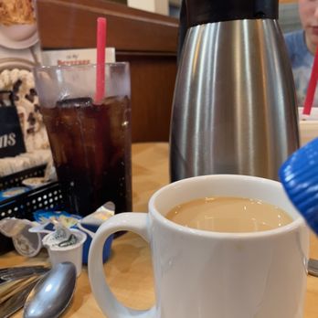 Perkins American Food - Coffee! You can pour the hot coffee and it is right with you! - Bakeries Near Me - Melbourne, Florida