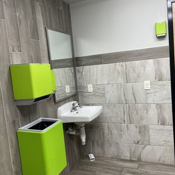 bp - Fun lime green bathroom amenities - Gas Stations Near Me - Hudson, Wisconsin