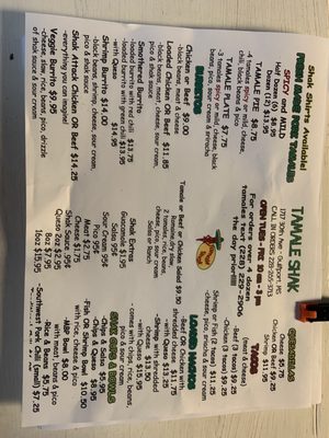 Menu photo 1 Tamale Shak Gulfport, MS Menu photo 1 Tamale Shak Gulfport, MS