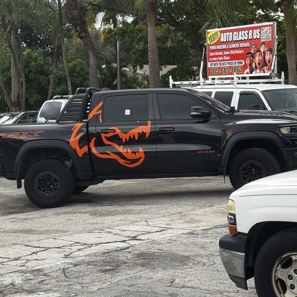 Auto Glass R US - 2022 Ram Trx Rear Passenger Side Window Replacement - Auto Glass Services Near Me - Miami, Florida
