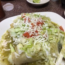 Las Palmas Taqueria - Enchilada was most excellent! (Beware: green sauce has some heat)