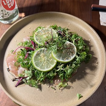 Taberu - Yellowtail carpaccio. So delicious and so fresh! - Ramen Near Me - Los Angeles, California