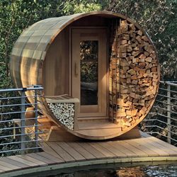 Mountain Hot Tub - Barrel Sauna