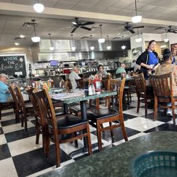 Inside seating area
