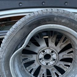 Town Fair Tire - The "2 best" tires returned, still attached to the totally damaged rims.