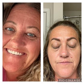 Permanent Beauty by Diana - Left picture is how my micro bladed eyebrows looked 4 years later. Right picture is today after powder!!!! - Permanent Makeup Near Me - Gulf Breeze, Florida Permanent Beauty by Diana - Left picture is how my micro bladed eyebrows looked 4 years later. Right picture is today after powder!!!! - Permanent Makeup Near Me - Gulf Breeze, Florida