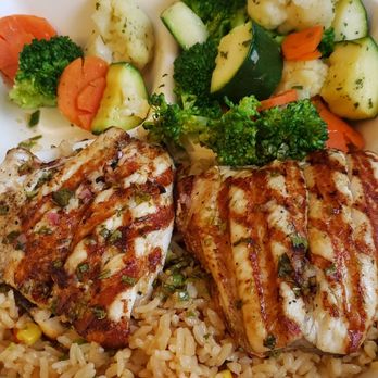 Fish King - grilled white fish w/chimchiri sauce, seasoned rice, and veggies. Whitefish Plate - Seafood Markets Near Me - Glendale, California Fish King - grilled white fish w/chimchiri sauce, seasoned rice, and veggies. Whitefish Plate - Seafood Markets Near Me - Glendale, California