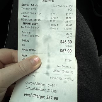 Rice And Roots - Receipt of charges - Vietnamese Near Me - Monterey, California Rice And Roots - Receipt of charges - Vietnamese Near Me - Monterey, California
