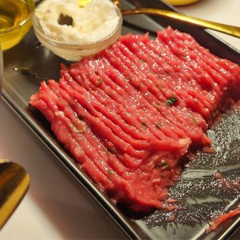 Bei Restaurant - Not sure if the name, but those who enjoyed the raw meat said it was "buttery" and delicious. Was an additional item. - Lebanese Near Me - Costa Mesa, California Bei Restaurant - Not sure if the name, but those who enjoyed the raw meat said it was "buttery" and delicious. Was an additional item. - Lebanese Near Me - Costa Mesa, California