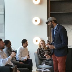 Personal Sommelier DC - Ashwin answering a question at a tasting.