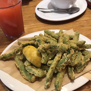 Veggie Grill by Next Level - Strawberry lemonade, tempura green beans and mashed cauliflower and potatoes - Vegan Near Me - Carlsbad, California Veggie Grill by Next Level - Strawberry lemonade, tempura green beans and mashed cauliflower and potatoes - Vegan Near Me - Carlsbad, California