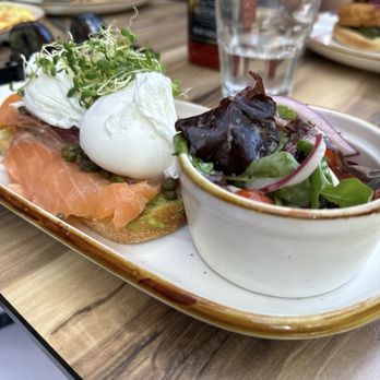 Barking Dog - SALMON AVOCADO TOAST - Breakfast & Brunch Near Me - New York, New York Barking Dog - SALMON AVOCADO TOAST - Breakfast & Brunch Near Me - New York, New York