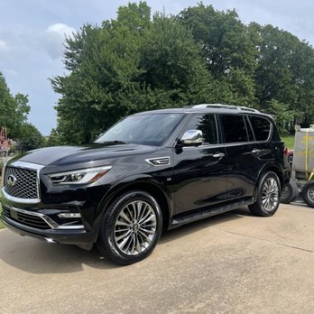 Cooper Care Mobile Detailing - Exterior detail on this infinity QX80! Hand wash/ dry, tire dressing, rim cleaning and windows ! - Auto Detailing Near Me Cooper Care Mobile Detailing - Exterior detail on this infinity QX80! Hand wash/ dry, tire dressing, rim cleaning and windows ! - Auto Detailing Near Me