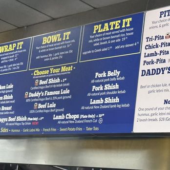Kebab Daddy - Menu - Mediterranean Near Me - Montrose, California