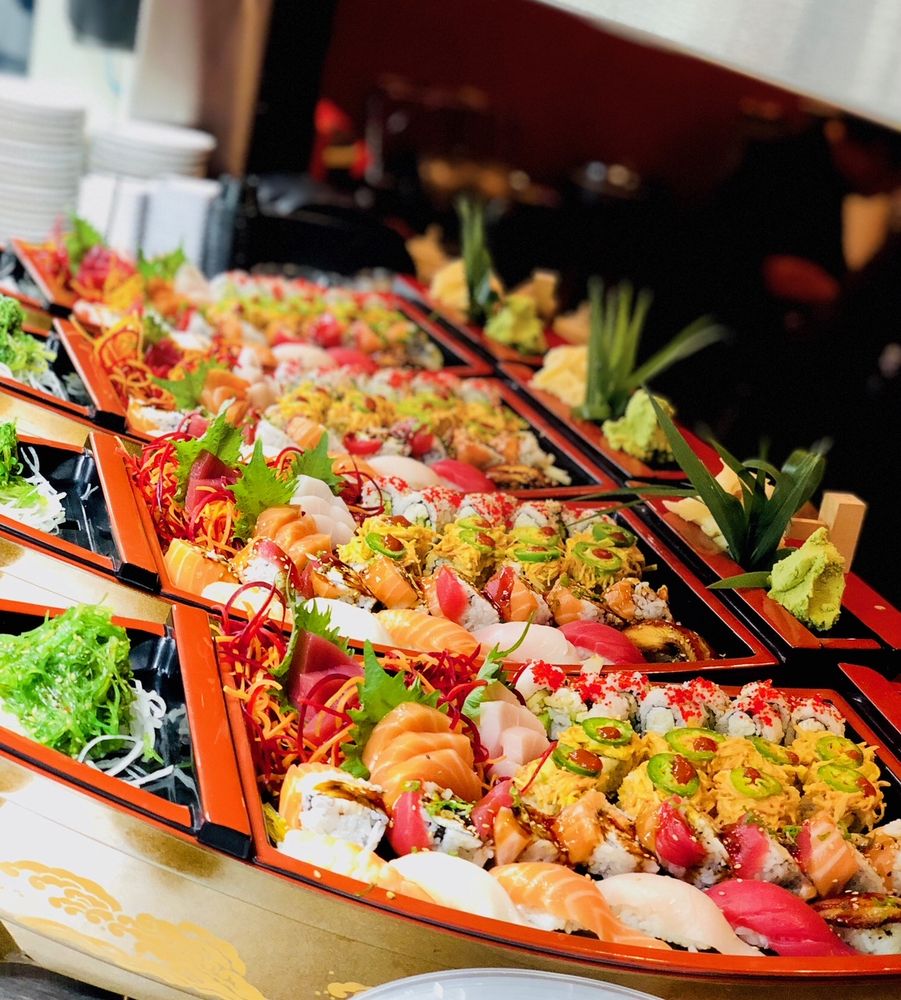 Order SUSHI BOAT FOR TWO food online from AZN Asian Cuisine store, Naples on bringmethat.com