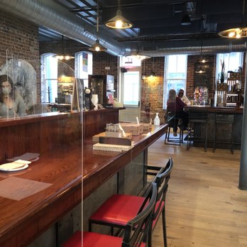 Hydraulic Hearth - Even at the bar there is glass to separate people for safety. - Pizza Near Me - Buffalo, New York Hydraulic Hearth - Even at the bar there is glass to separate people for safety. - Pizza Near Me - Buffalo, New York