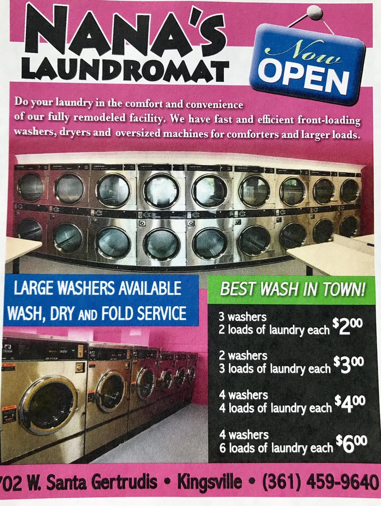 NANA’S LAUNDROMAT Updated September 2024 702 W Santa Gertrudis St