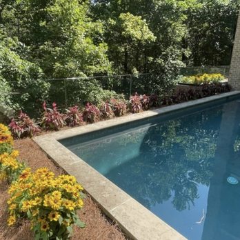 Nashscapes - a pool surrounded by flowers - Lawn Services Near Me Nashscapes - a pool surrounded by flowers - Lawn Services Near Me