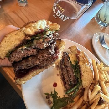Waypoint Public House - Brie Burger - New American Near Me - Monona, Wisconsin