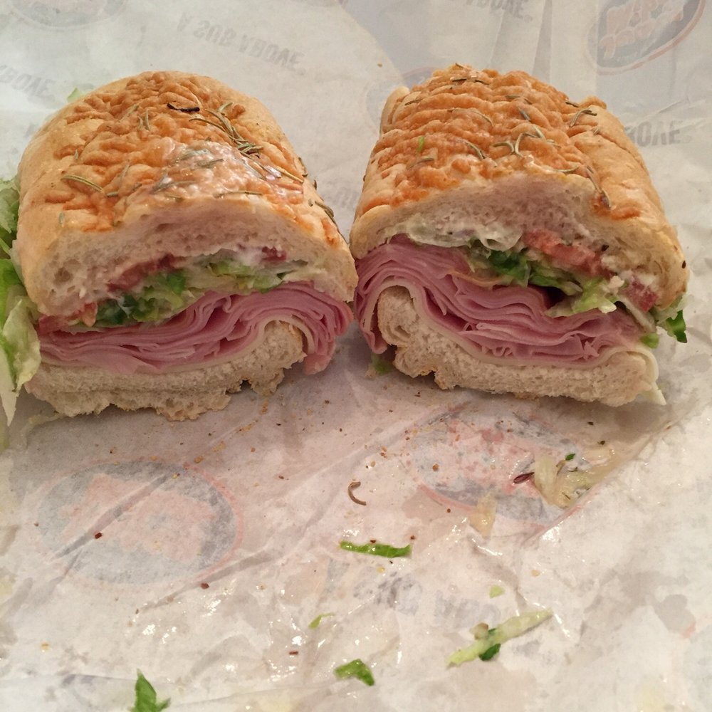 Jersey Mike's Subs - Jersey shore Mike's way on Parmesan rosemary bread. #2 is my favorite! This was my first time trying this new bread- it's very flavorful. - Fast Food Near Me - Lehi, Utah Jersey Mike's Subs - Jersey shore Mike's way on Parmesan rosemary bread. #2 is my favorite! This was my first time trying this new bread- it's very flavorful. - Fast Food Near Me - Lehi, Utah