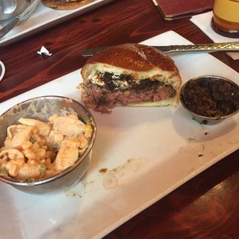 The Bad Apple - Half of The Fig Is In burger and a side of the pasta salad - Burgers Near Me - Chicago, Illinois The Bad Apple - Half of The Fig Is In burger and a side of the pasta salad - Burgers Near Me - Chicago, Illinois