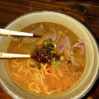 Piranha Killer Ramen - The ultimate noodle pull--perfectly cooked noodles from the seasonal Kare Bowl Ramen - Ramen Near Me - Arlington, Texas