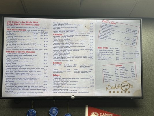 Menu photo 3 Daddio's Burger Port Arthur, TX