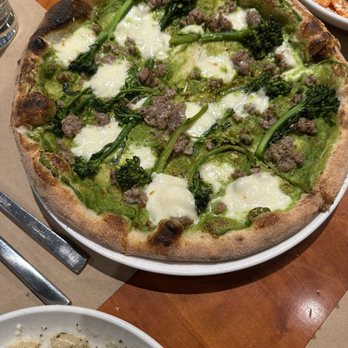 Barbalu Bklyn - Broccolini and Salsiccia Pizza - Italian Near Me - Brooklyn, New York