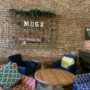 Mugs On the Square - A place for people to put business cards, I thought this was incredibly good to support those who want to better promote themselves - Coffee & Tea Near Me - Commerce, Texas