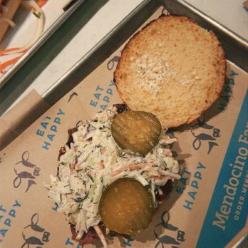 Mendocino Farms - Smoky BBQ Brioche Sandwich inside - Sandwiches Near Me - Burbank, California Mendocino Farms - Smoky BBQ Brioche Sandwich inside - Sandwiches Near Me - Burbank, California