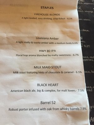Menu photo 4 Flying Heart Brewing & Pub Bossier City, LA Menu photo 4 Flying Heart Brewing & Pub Bossier City, LA