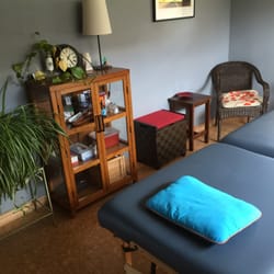 Insight Osteopathic Medicine - Dr. Stason's treatment room, has great natural light and a view of our backyard garden.