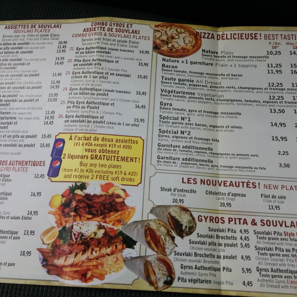 Elatos - Menu 04-2016 - Greek Near Me - Montreal, Quebec Elatos - Menu 04-2016 - Greek Near Me - Montreal, Quebec