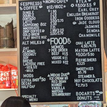 Momo Cafe - menu - Coffee & Tea Near Me - Minneapolis, Minnesota