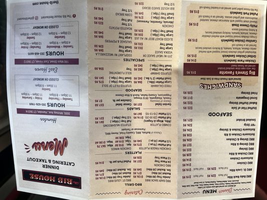 Menu photo 3 The Rib House East Haven, CT