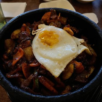 Dolsot House - Spicy Pork Dolsot (spice level - "Off menu") - Korean Near Me - Cherry Hill, New Jersey Dolsot House - Spicy Pork Dolsot (spice level - "Off menu") - Korean Near Me - Cherry Hill, New Jersey