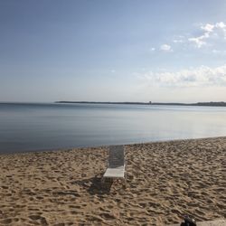 Pinestead Reef Resort - Morning view of East Grand Traverse Bay from outside the room